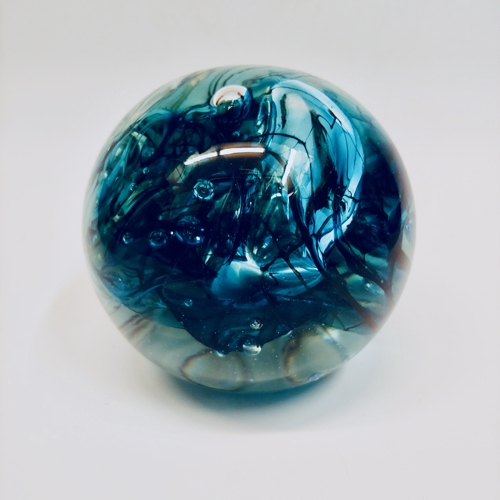 DB-659 Paperweight Sea Shell In Teal $100 at Hunter Wolff Gallery